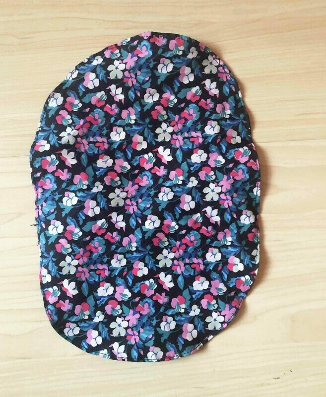Dark floral print bag