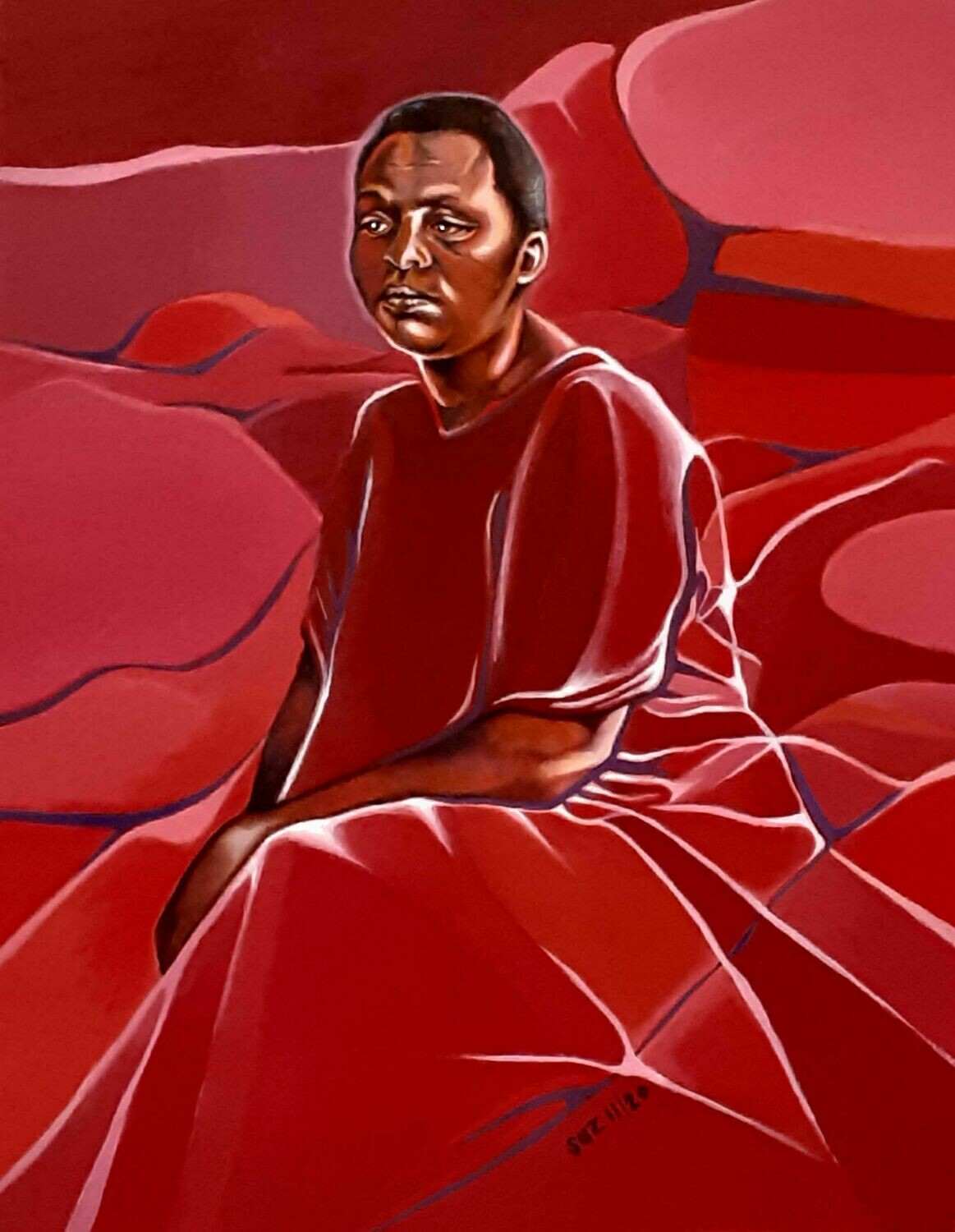 Woman in a Refugee Camp