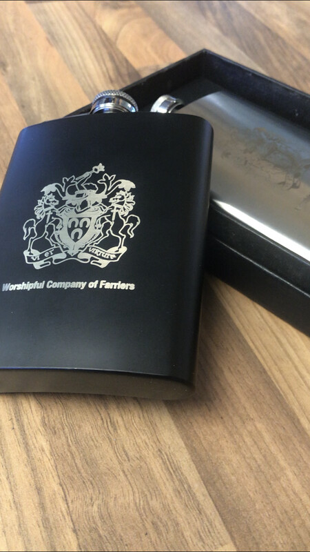 Laser Engraved Hip Flask