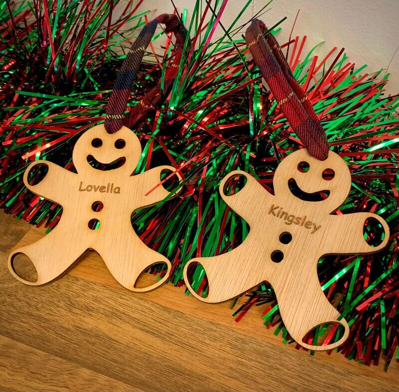 Personalised Gingerbread Man Decoration