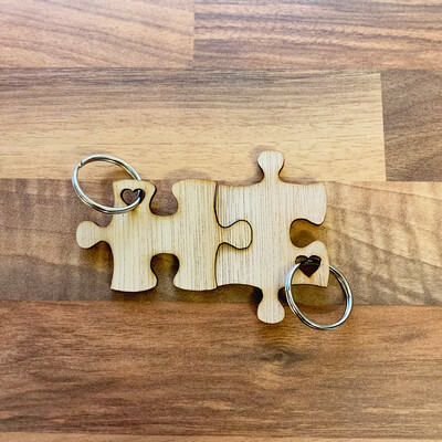 Puzzle Pieces Keyrings
