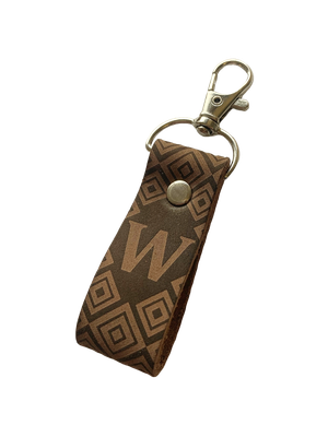 Leather Letter Keyring Leather Letter Keyring