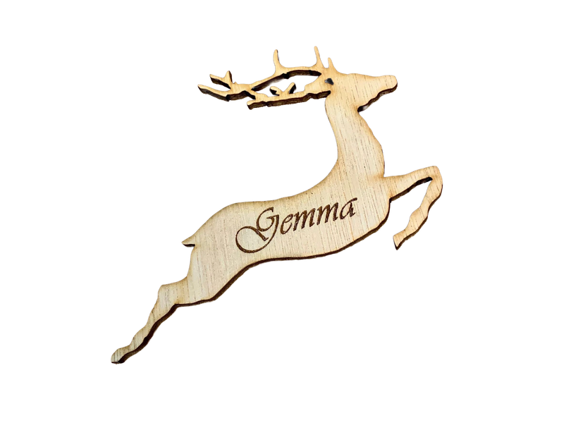 Reindeer Glass Decoration