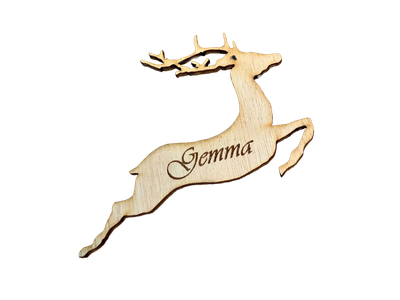 Reindeer Glass Decoration Reindeer Glass Decoration