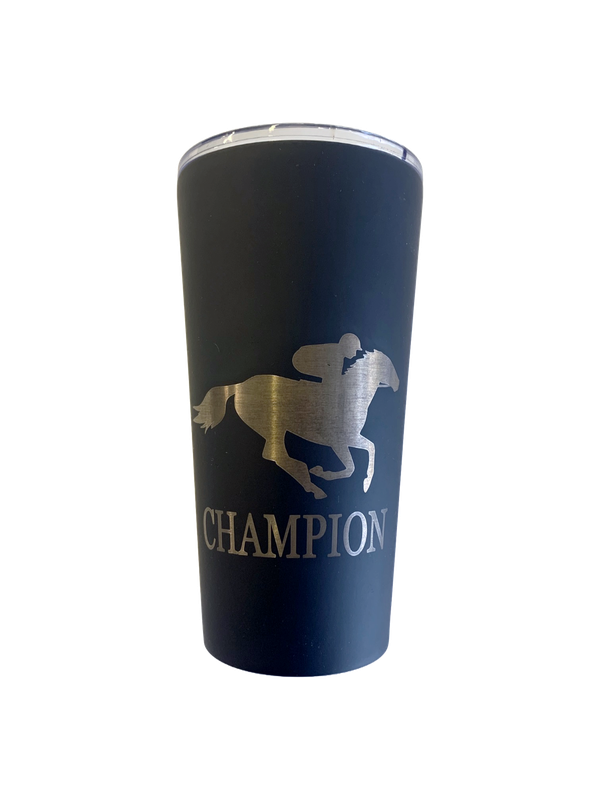 Champion Rider Laser Engraved Thermal Travel Mug