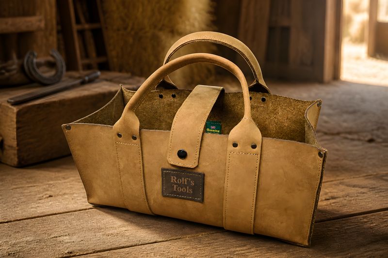 Leather Tool Tote Bag