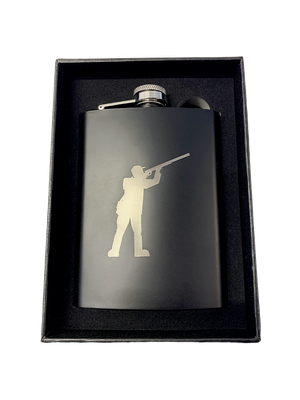 Shooting Laser Engraved Hip Flask