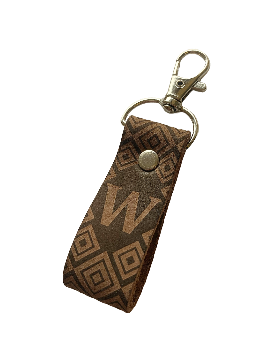 Leather Initial Keyring