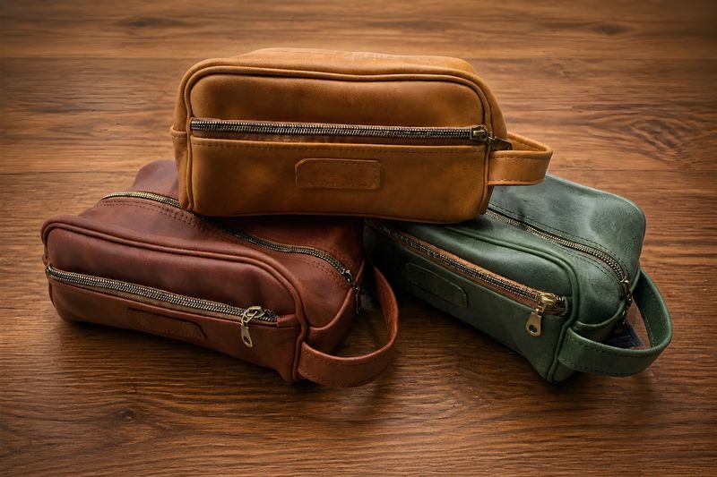 Leather Wash Bag