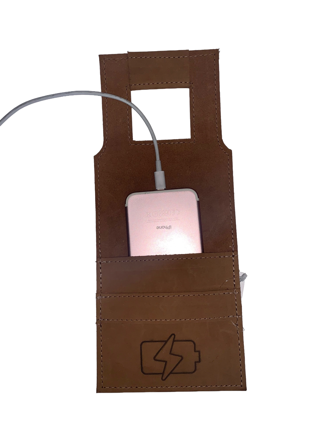 Leather Phone Charging Holder
