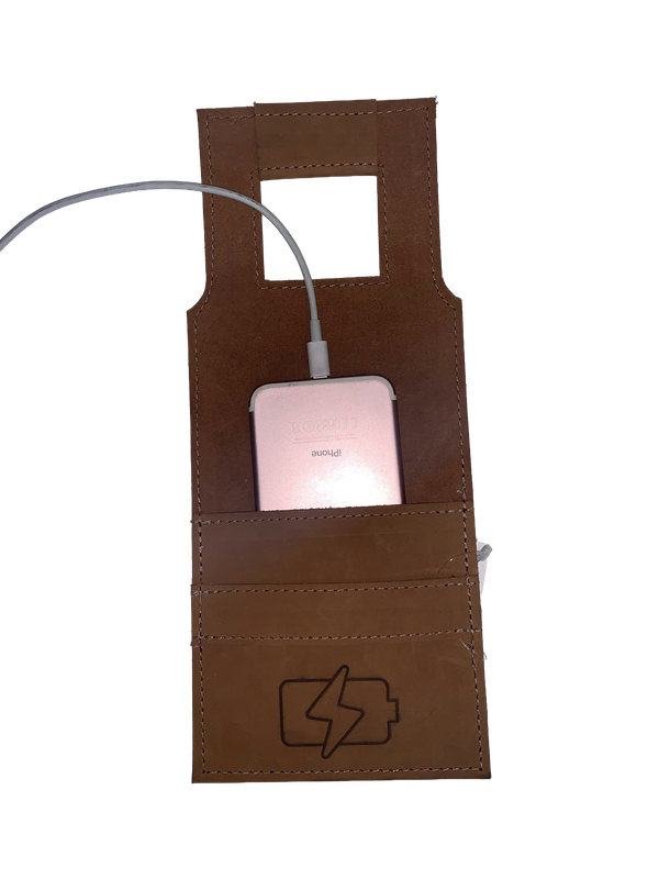 Leather Phone Charging Holder