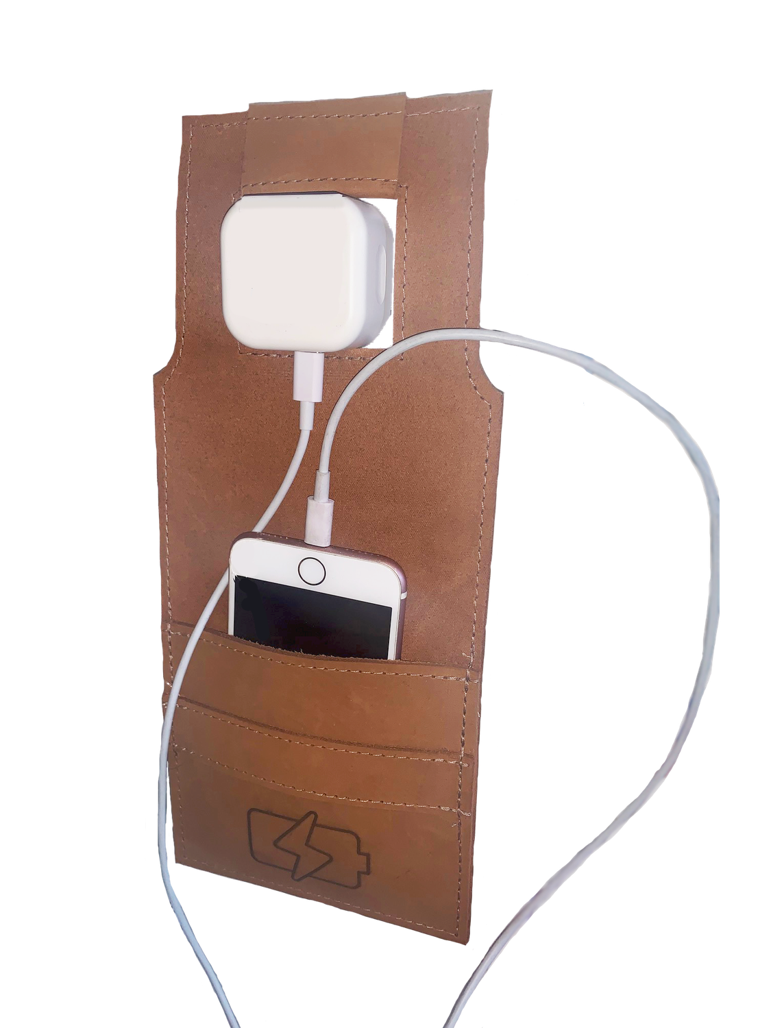 Leather Phone Charging Holder