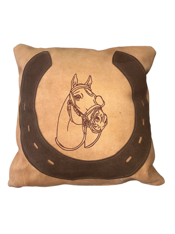 Distressed Leather Cushion