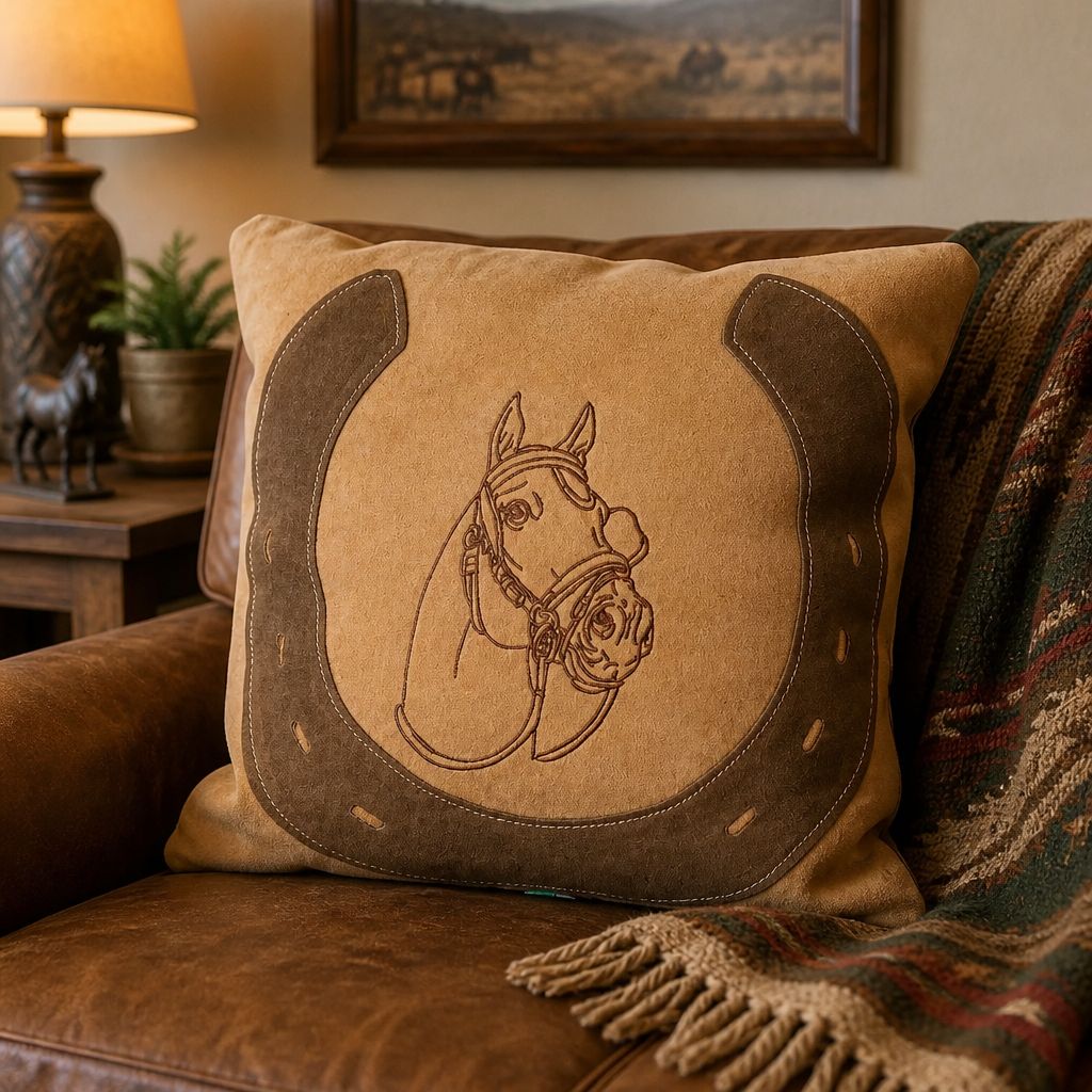 Distressed Leather Cushion