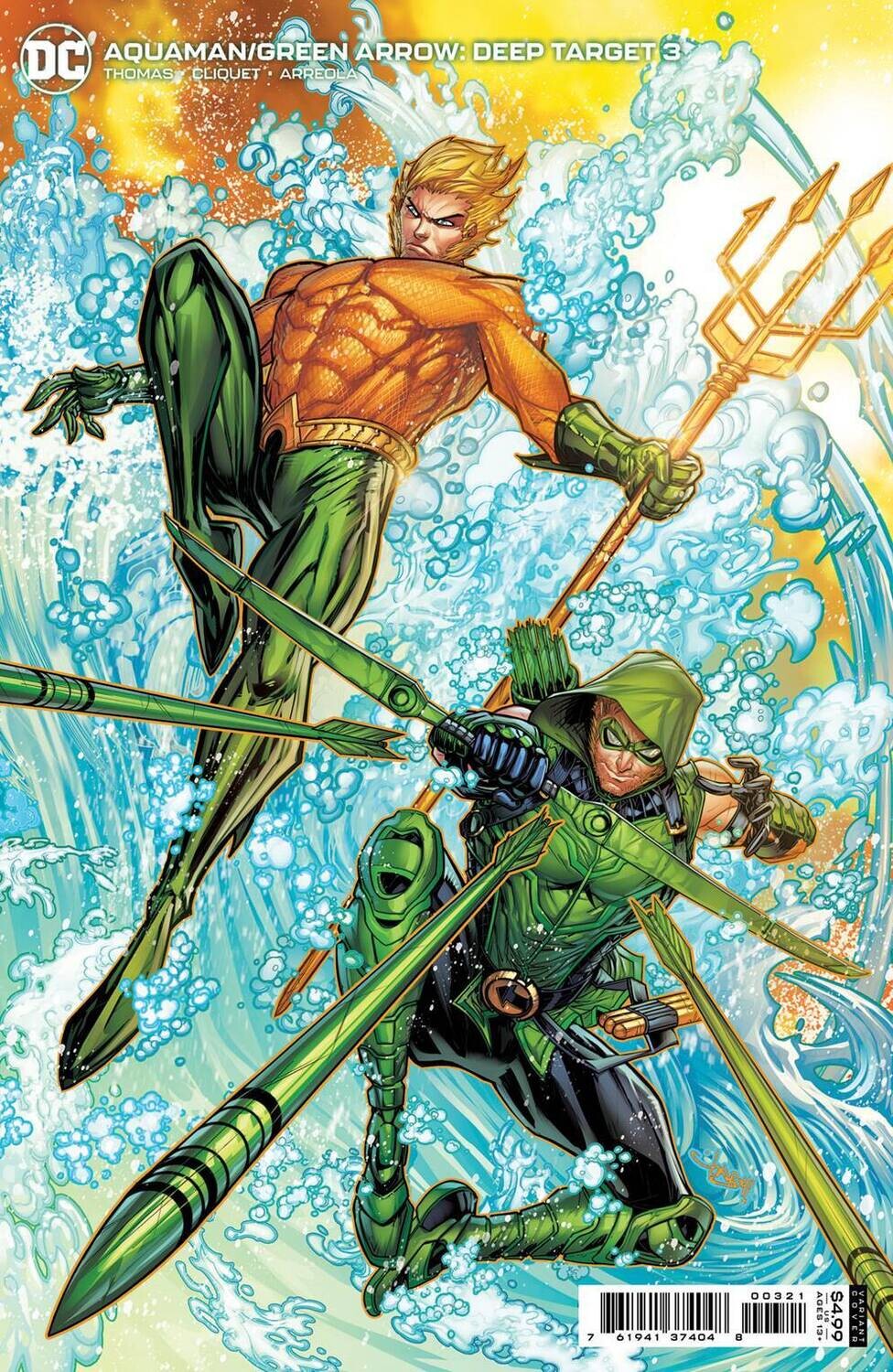 AQUAMAN GREEN ARROW DEEP TARGET (2022) #3 CVR B