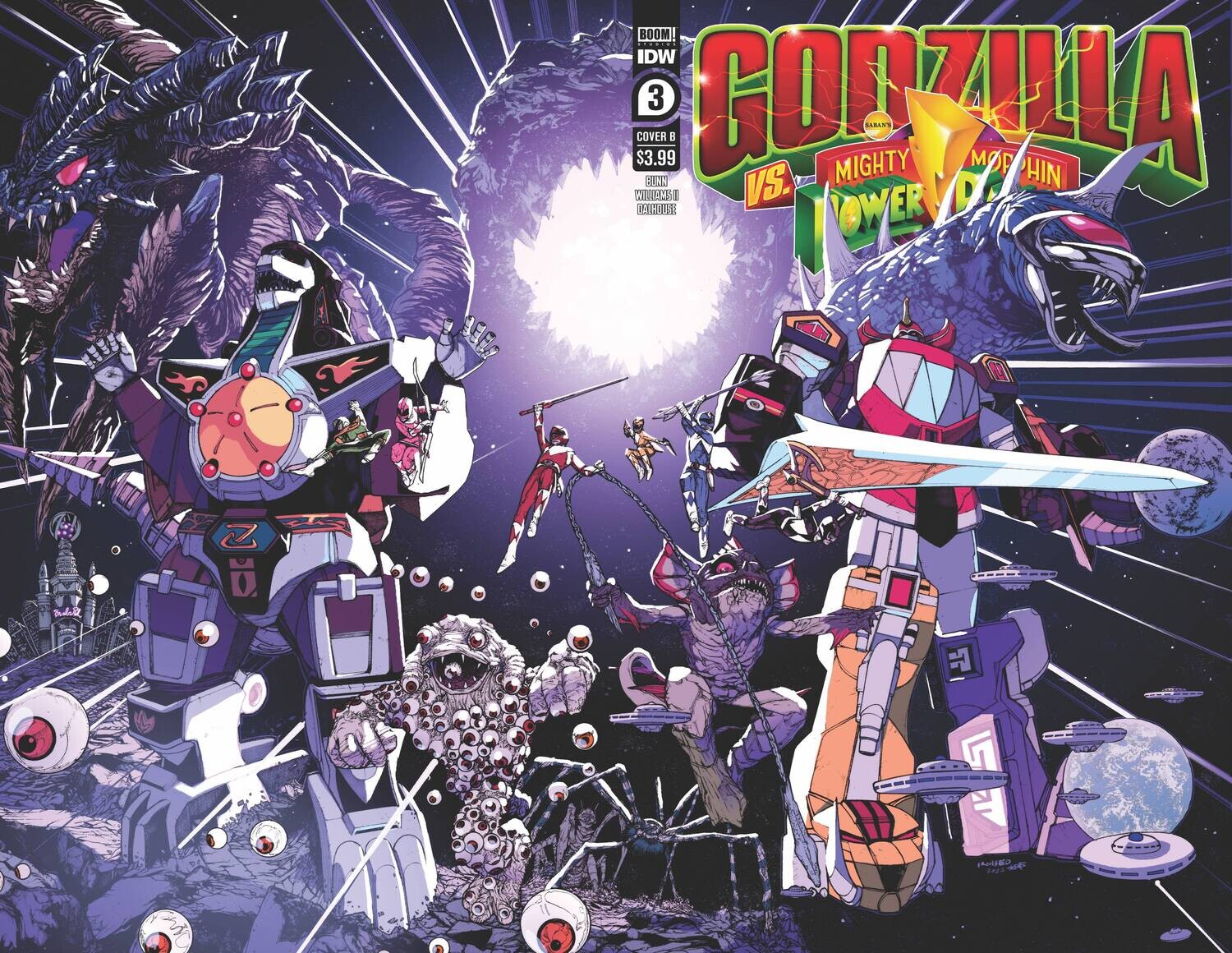 GODZILLA VS MMPR #3 (OF 5) CVR B