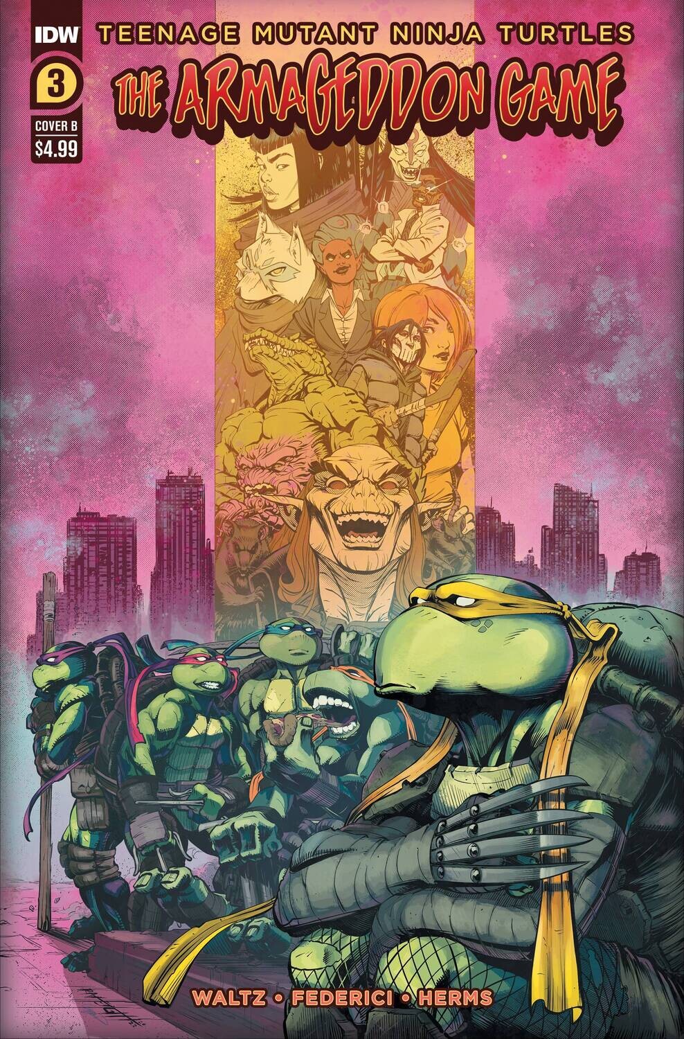 TMNT ARMAGEDDON GAME #3 CVR B