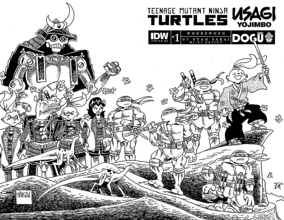 TMNT USAGI YOJIMBO WHEREWHEN #1 CVR RI B