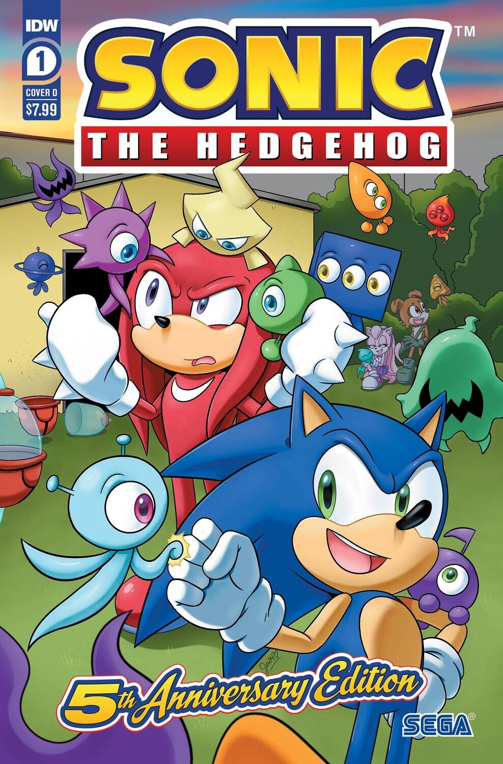 SONIC THE HEDGEHOG #1 5TH ANNV ED CVR D