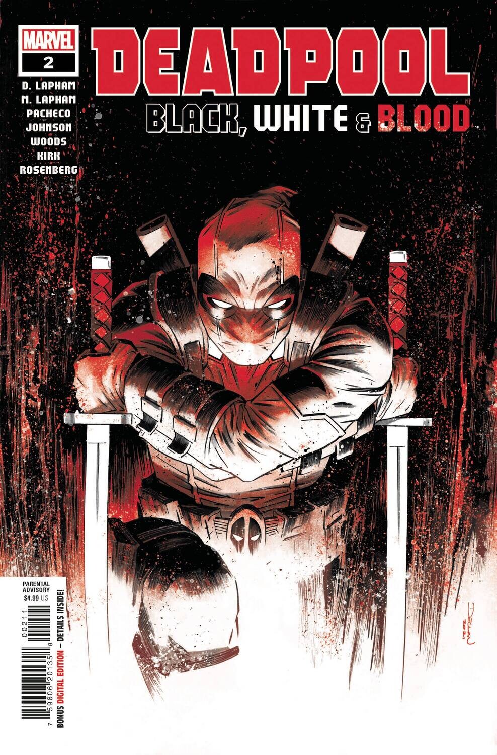 DEADPOOL BLACK WHITE BLOOD TP