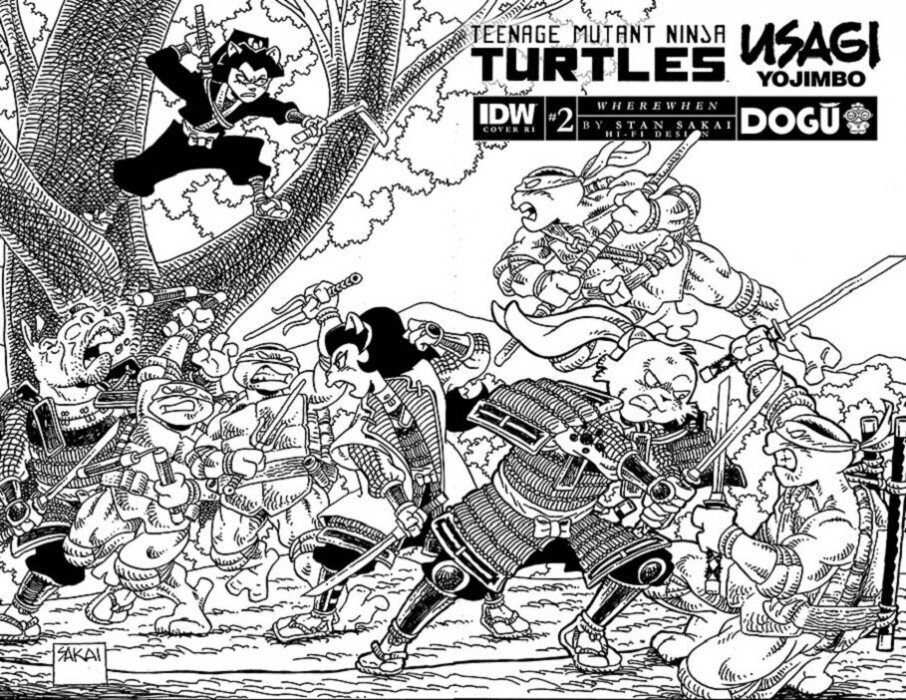 TMNT USAGI YOJIMBO WHEREWHEN #2 CVR RI B