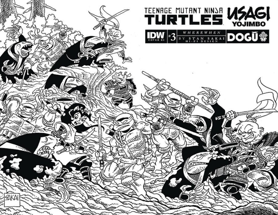 TMNT USAGI YOJIMBO WHEREWHEN #3 CVR RI B