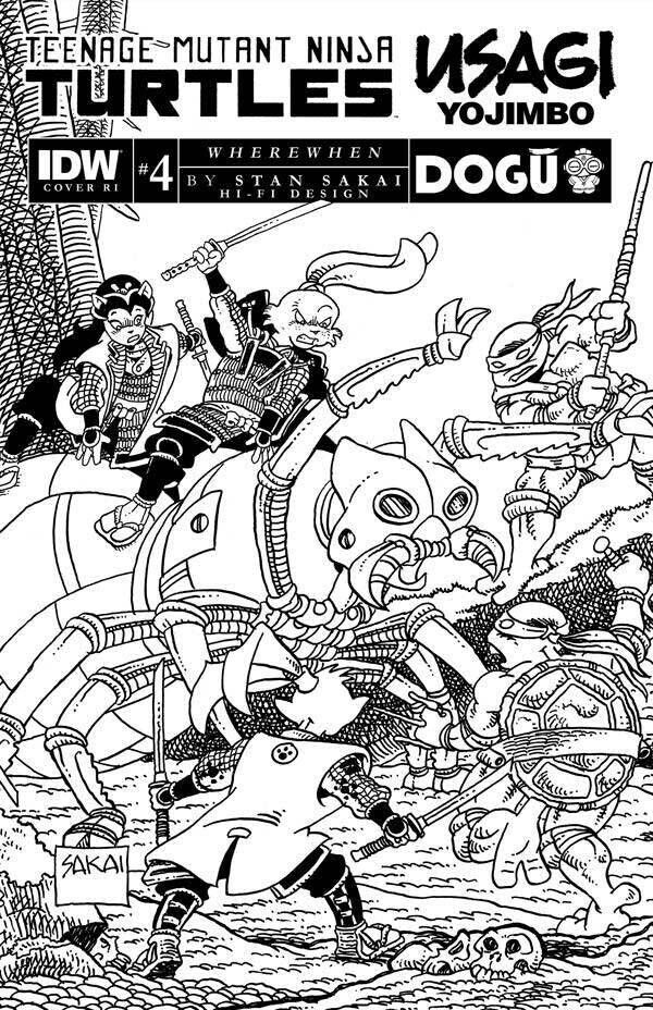 TMNT USAGI YOJIMBO WHEREWHEN #4 CVR RI B