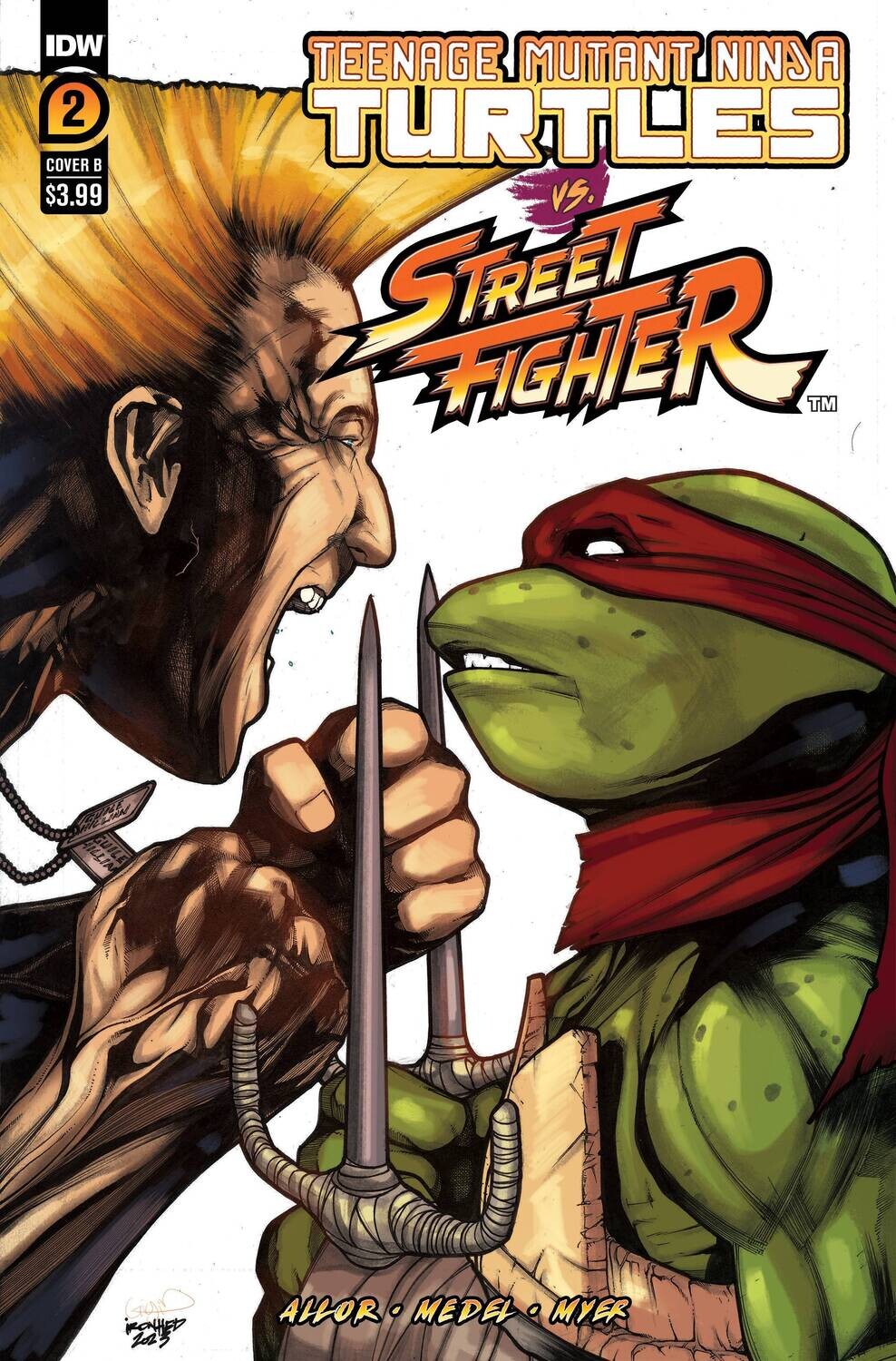 TMNT VS STREET FIGHTER #2 CVR B