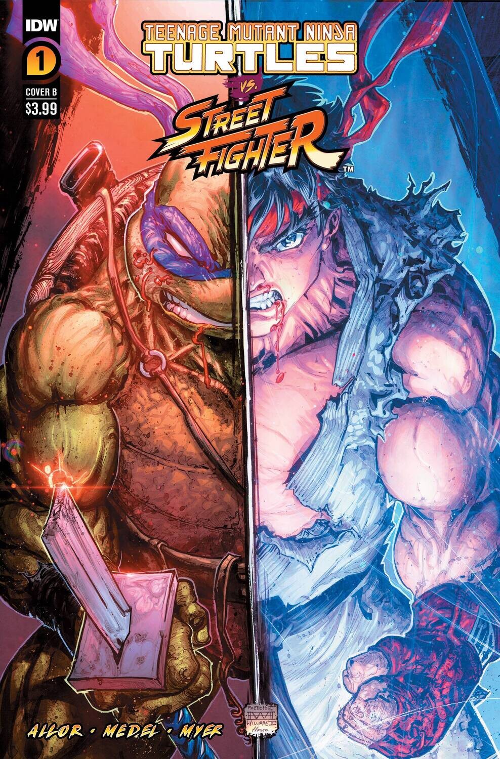 TMNT VS STREET FIGHTER #1 CVR B