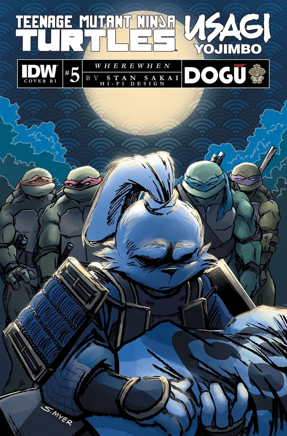 TMNT USAGI YOJIMBO WHEREWHEN #5 CVR RI