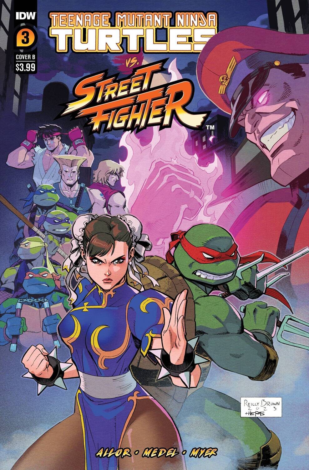 TMNT VS STREET FIGHTER (2023) #3 CVR B