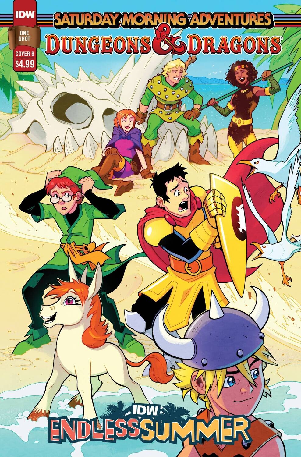 IDW ENDLESS SUMMER DUNGEONS &amp; DRAGONS SATURDAY MORNING ADVENTURES (2023) CVR B