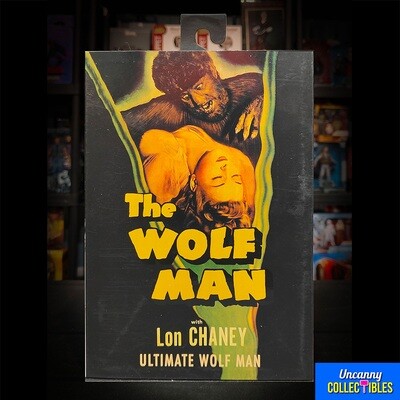 NECA UNIVERSAL MONSTERS THE WOLF MAN (BLACK AND WHITE)