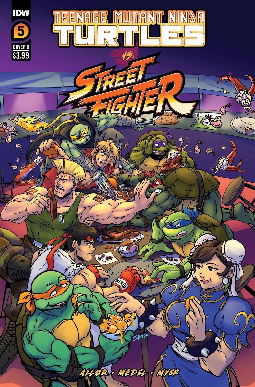 TMNT VS. STREET FIGHTER (2023) #5 CVR B