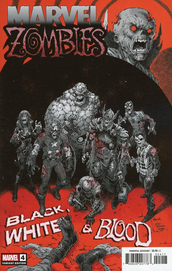 MARVEL ZOMBIES BLACK WHITE BLOOD (2024) #4 CVR C