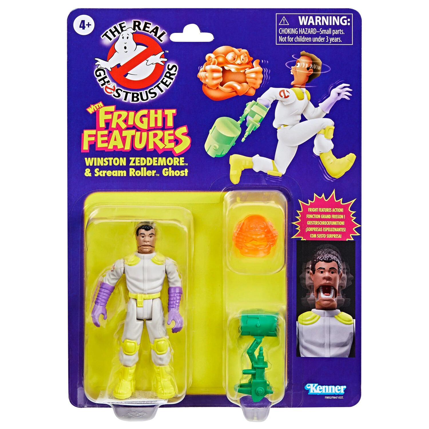 KENNER REAL GHOSTBUSTERS FRIGHT FEATURES WINSTON ZEDDEMORE