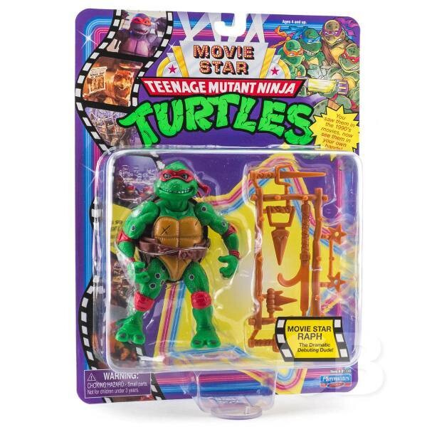 PLAYMATES RETRO TMNT MOVIE STAR RAPH