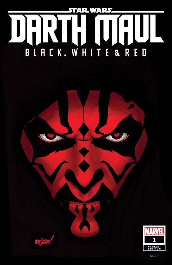 STAR WARS DARTH MAUL BLACK WHITE &amp; RED (2024) #1 CVR G