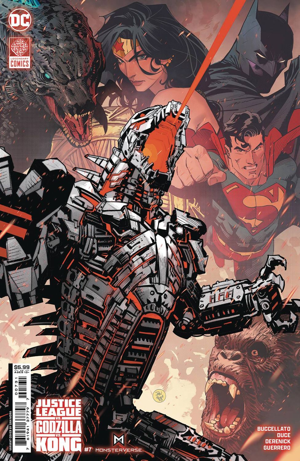 JUSTICE LEAGUE VS GODZILLA VS KONG #7 CVR C
