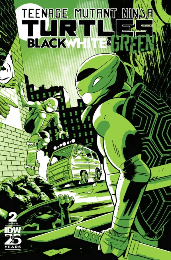 TMNT BLACK WHITE &amp; GREEN (2024) #2 CVR C