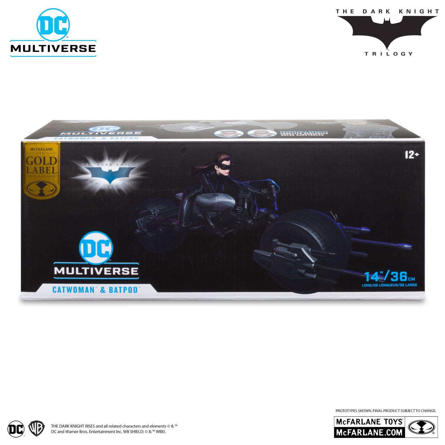 MCFARLANE DC MULTIVERSE CATWOMAN AND BATPOD (THE DARK KNIGHT RISES)