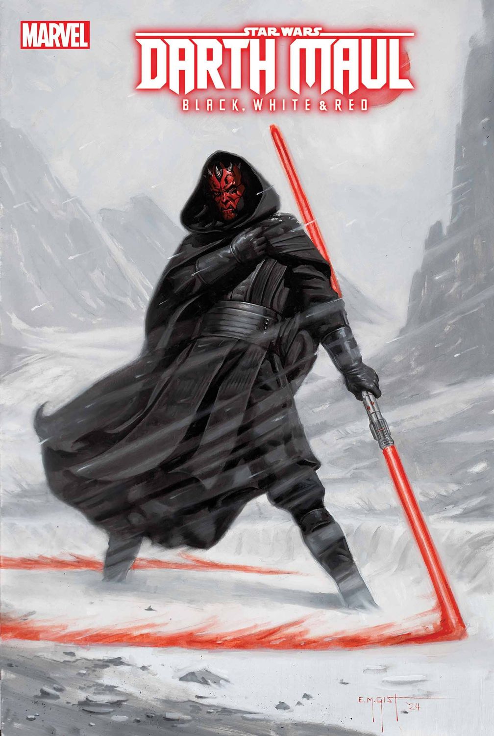STAR WARS DARTH MAUL BLACK WHITE &amp; RED (2024) #4