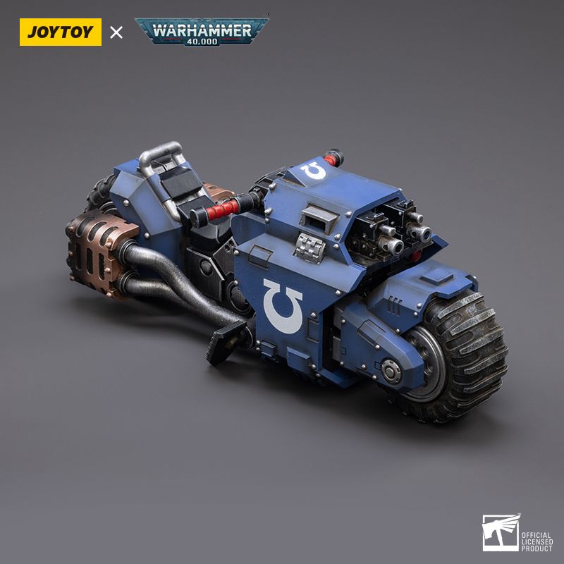 JOYTOY 40K ULTRAMARINES RAIDER-PATTERN COMBAT BIKE