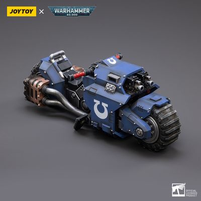 JOYTOY 40K ULTRAMARINES RAIDER-PATTERN COMBAT BIKE