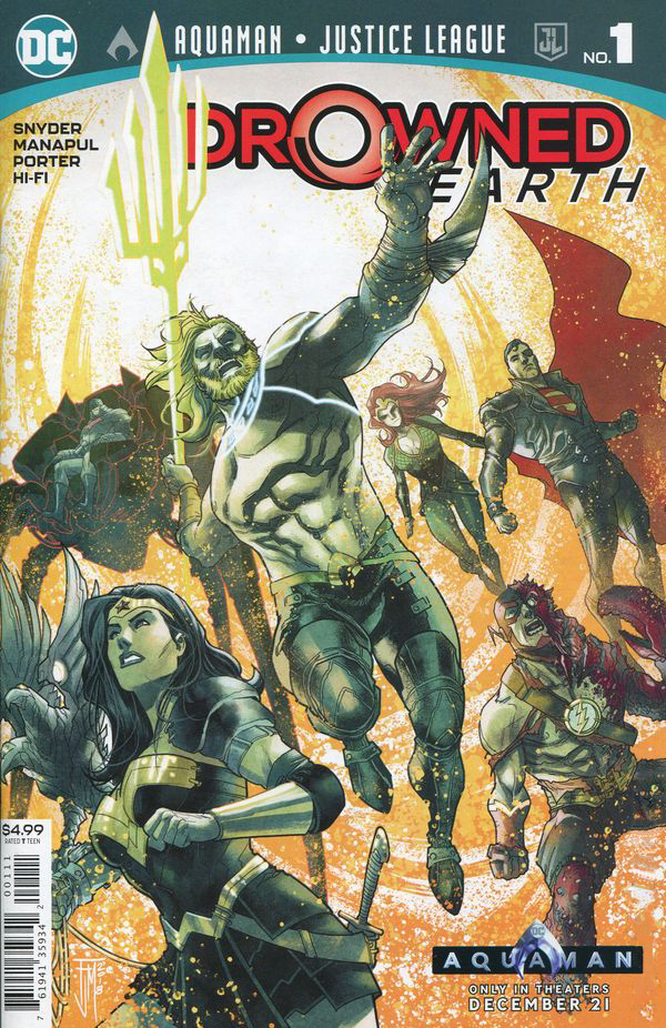 AQUAMAN JUSTICE LEAGUE DROWNED EARTH (2019) #1