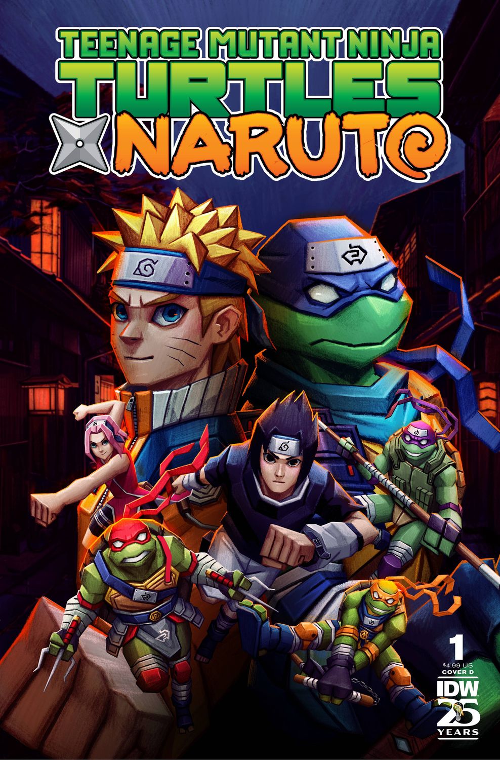 TEENAGE MUTANT NINJA TURTLES X NARUTO (2024) #1 CVR D