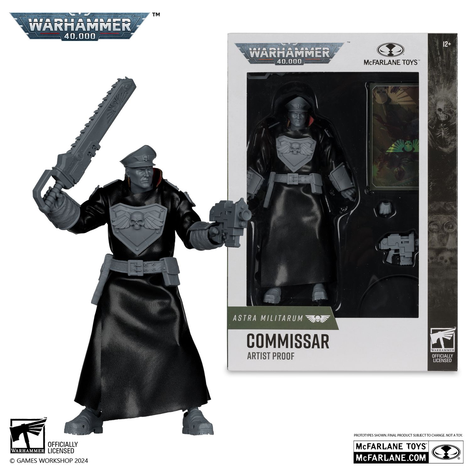 MCFARLANE WARHAMMER 40K COMMISSAR (ASTRA MILITARIUM) ARTIST PROOF
