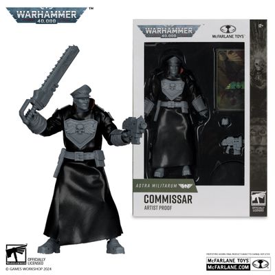 MCFARLANE WARHAMMER 40K COMMISSAR (ASTRA MILITARIUM) ARTIST PROOF