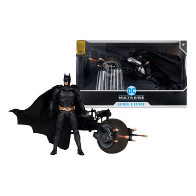 MCFARLANE DC MULTIVERSE BATMAN &amp; BATPOD (THE DARK KNIGHT)