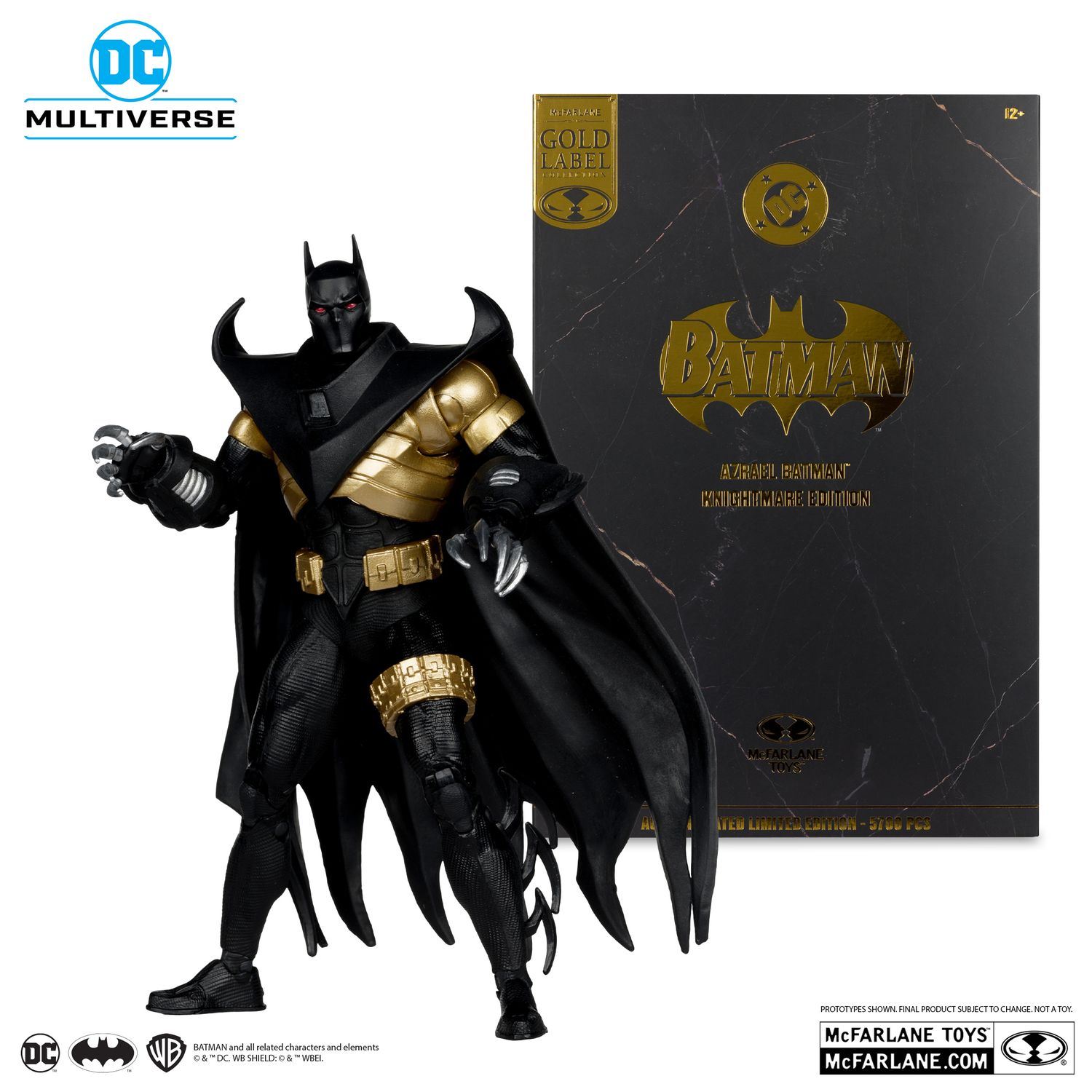 MCFARLANE DC MULTIVERSE AZRAEL (BATMAN KNIGHTFALL) KNIGHTMARE EDITION GOLD LABEL